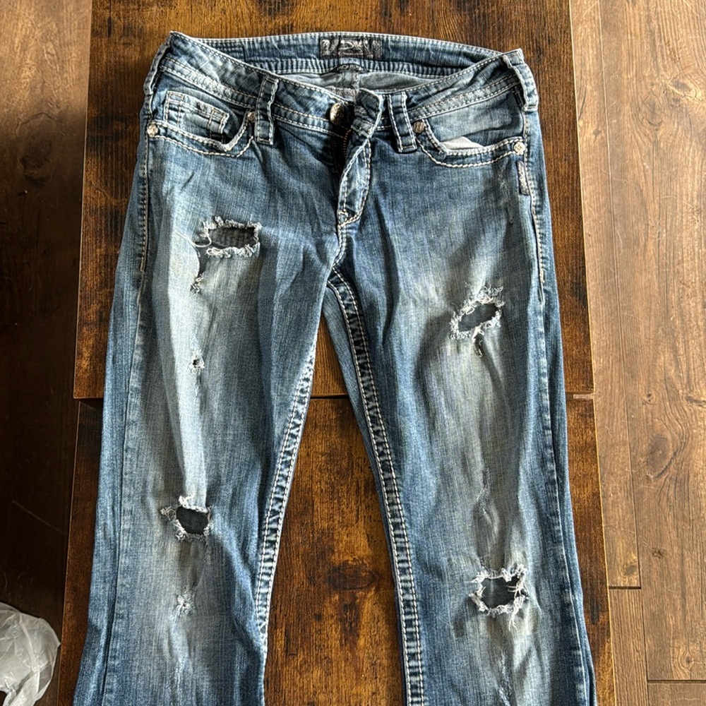 Silver jeans